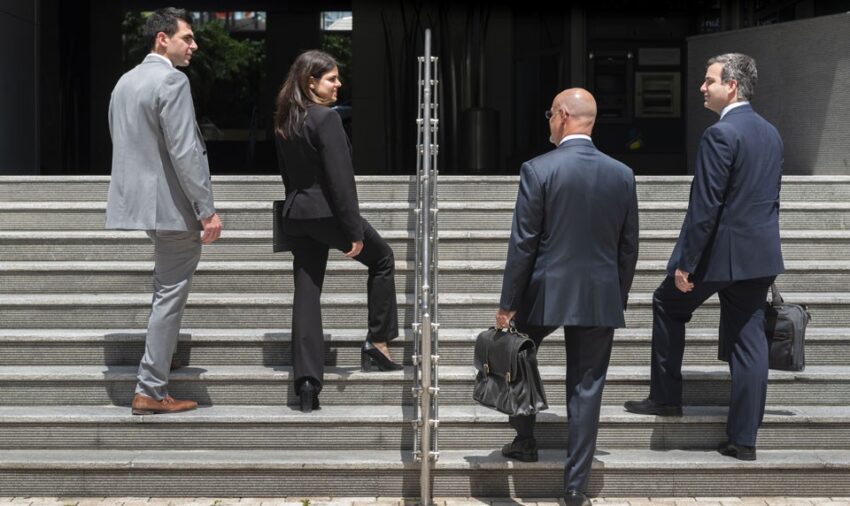 Berger singerman attorneys walking up stairs